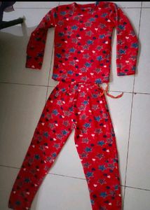 2 Full Suit Red And Pink For Girl With 1Extra Pant