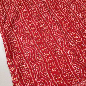 Red Printed Kurta