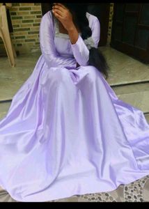 Elegant Purple Ethnic Gown