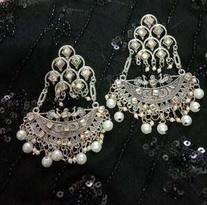 oxidised silvar earrings