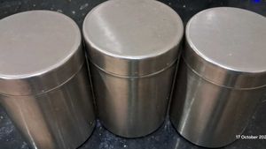 Set Of 3 Steel Containers For Kitchen Just Like Ne