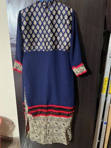 Blue Long Kurta Designer