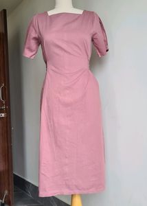 Korean Tie Around Cotton Dress