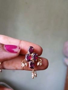 Earring with tassle