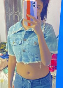 Cropped Denim Jacket