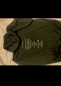 &#34;BE&#34; Graphic Olive Green Hoodie