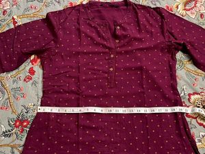 Purple Tunic with Dotted Print