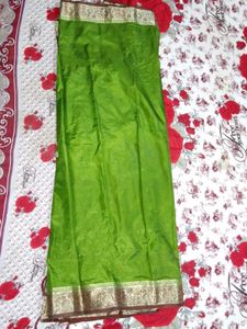Brown &amp; Green South Silk Saree For Women