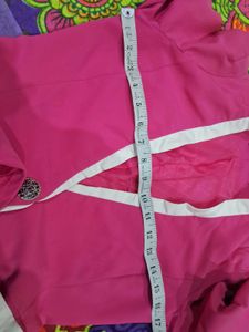 Pink Blazer with White Trim