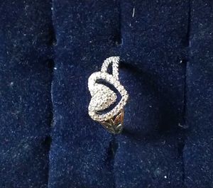 Heart-Shaped CZ Ring