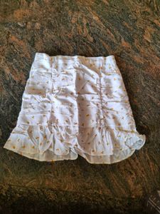 Flower Printed Mini Skirt