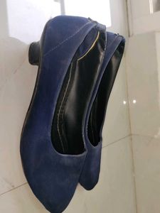 Blue Heeled Shoes