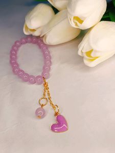 Purple And Lavender 🪻 Heart Bracelet