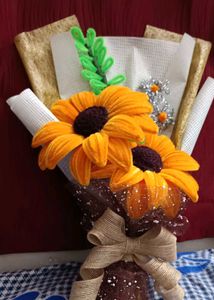 Fully Handmade Sunflower Bouquet 💐