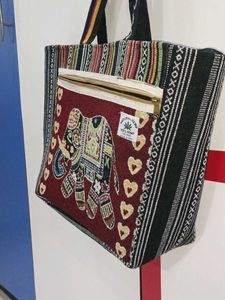 Elephant Tapestry Tote Bag