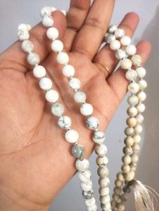 Howlite crystal reiki Mala