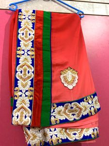 Dual Shade Heavy Work Saree