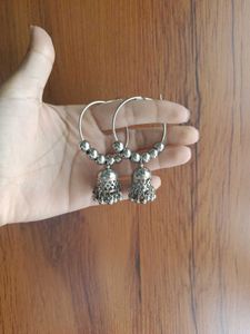 Silver Oxidised Chumki