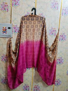 🇳🇿💫🎀Elegant Beige &amp; Pink dupata