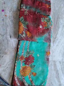 Beautiful Multi Colour Saari