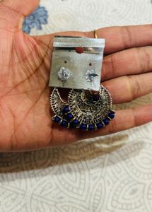 Combo Of Three Silver Jhumka Earrings