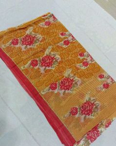 Floral Print Saree