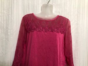 Pink Lase Stylish Top