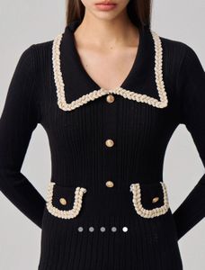 Chic Black Knit Dress
