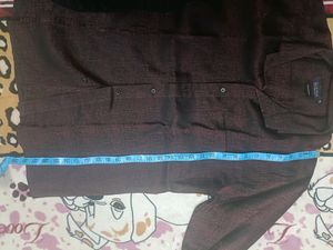 Party Wear Shining Designer Shirt In L Size