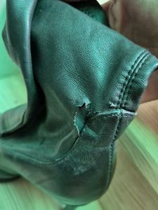 Black Leather Stiletto Sock Booties