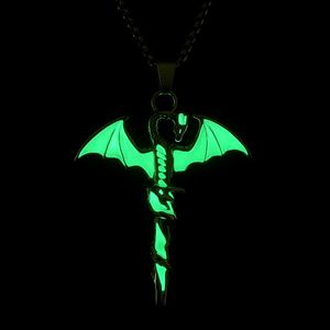 Gothic Dragon Sword Necklace