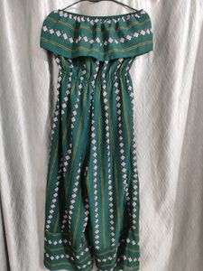 Green Off Shoulder Jumpsuit