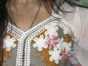 Blouse Designed Crochet Crop Top