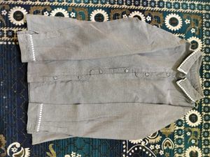 Grey Button-Down Shirt