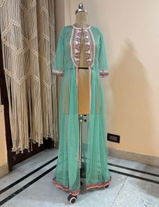 Embroidered Sheer Shrug
