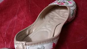 Floral Embroidered Flats