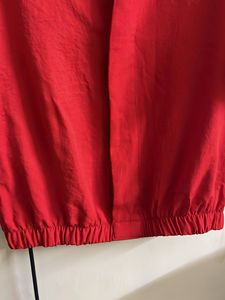 Red Kimono Style Open Top With Button Closure