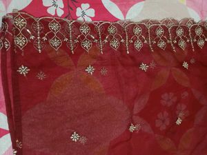 Elegant Maroon Dupatta