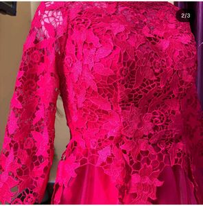 Elegant Pink Lace Dress