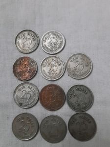 25 Paice Old 11 Coins