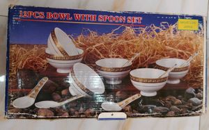 12 Pieces Bowl With Spoon Set