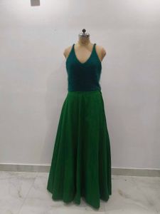 Green Maxi Skirt &amp; fTop