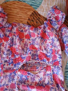 Floral Print Mini Dress