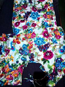 Flowery💐Kurta Plazoo Set