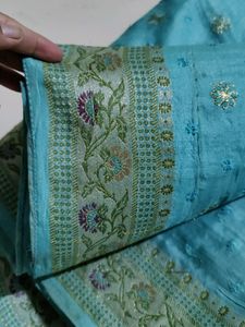 Tussar Silk Saree Without blouse.