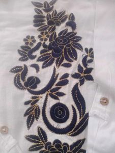 White Embroidered Shirt