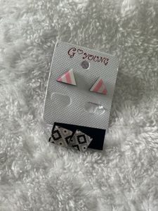 Triangle And Square Small Earrings