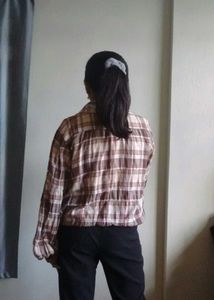 Check  Brown Shirt