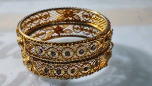 Golden Oxidised Bangles