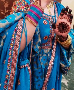 Very Beautiful Fish Cut Lahenga Wore Only 3 Tyms